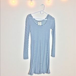 Anthropologie Allihop Long Sleeve Striped Dress